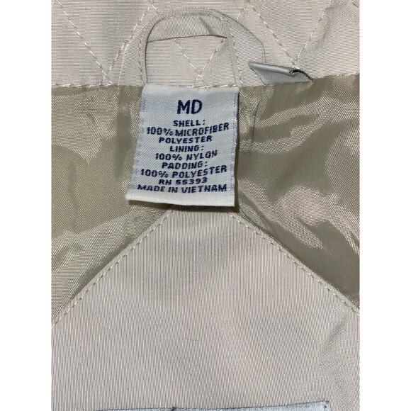 Vantage Diamond Puffer‎ Jacket in Cream - Size M - Classic fit - Picture 10 of 12